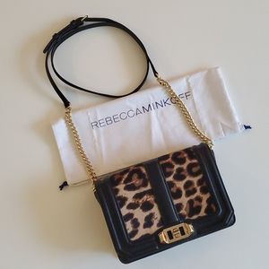 Rebecca Minkoff Small Love Crossbody Leopard Print